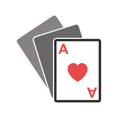 poker card icon vector design template