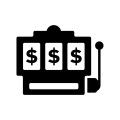 jackpot machine icon vector design template
