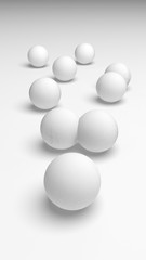 White abstract background. Lowpoly backdrop. Crumpled paper. 3D illustration