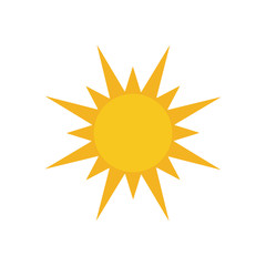 sun icon vector design template