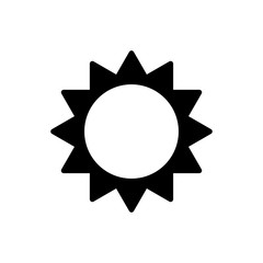 sun icon vector design template