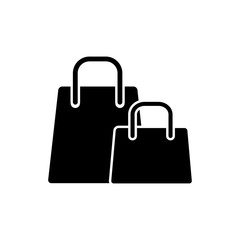 shopping bag - paper bag icon vector design template