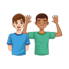 interracial young boys teenagers characters