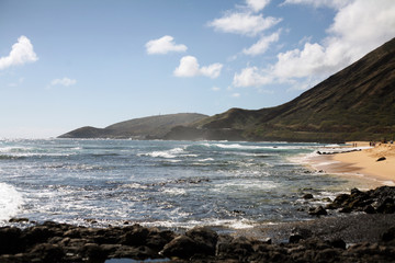 Beach in Oahu, Hawaii