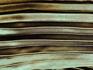 Texture, background, pattern, Cloth pleated brown. A shiny finished folded satin fabric is a light.