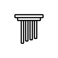 pillar - law logo vector design template