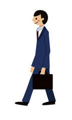 歩くビジネスマン