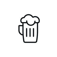 Beer Icon Isolated Beer Mug - Symbol Vector
