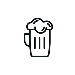 Beer Icon Isolated Beer Mug - Symbol Vector