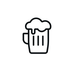 Beer Icon Isolated Beer Mug - Symbol Vector