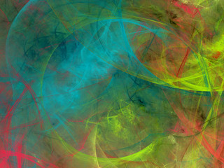 abstract chaotic fractal background 3D rendering illustration