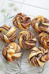 自宅でパン作り　チョコマーブルパン