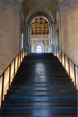 Staircase of the historic Scuola Grande della Misericordia in Venice