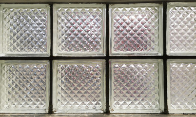 Patterned glass blocks with sunshine