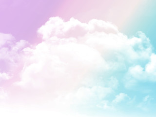 clouds and sky with pastel colored background