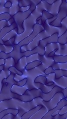 Fototapeta premium Graphic illustration - liquid pattern dark blue color. Modern abstract background. Design wallpaper. 3D illustration