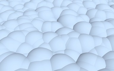 3d rendering picture of blue balls. Abstract wallpaper and background. 3D illustration