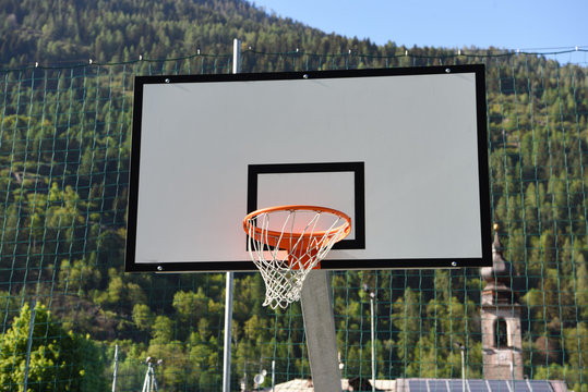 cesto pallacanestro cesto basket campo