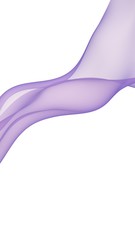 Abstract wave. Scarf. Bright ribbon on white background. Abstract smoke. Raster air background. Vertical image orientation. 3D illustration