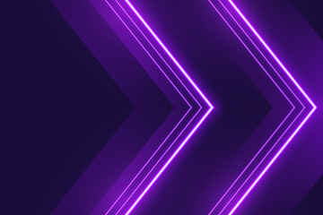 neon purple lights background in arrow style