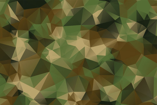 low poly style camouflage pattern texture background