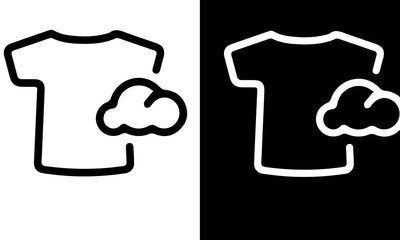  laundry icons vector design  black and white 