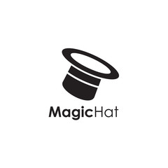Magic hat icon logo design vector template