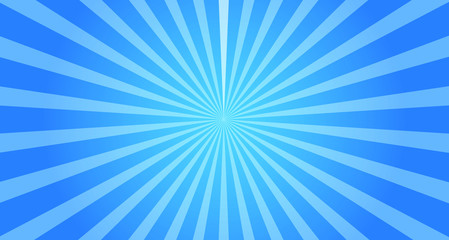Blue Sunburst background Vector Graphics