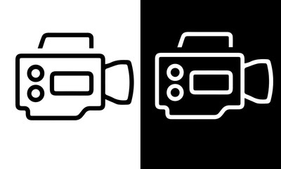 Media Icons vector design black and white 