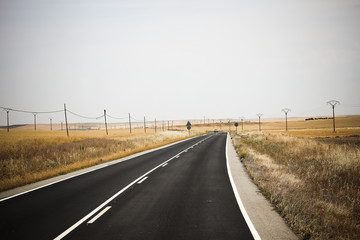 Landstra&szlig;e in Spanien