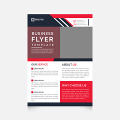 Corporate Flyer design. Business brochure template. advertisement, presentation, magazine page. Flyer in a4 size vector illustration.