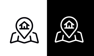 Mortgage Icons vector design black and white 