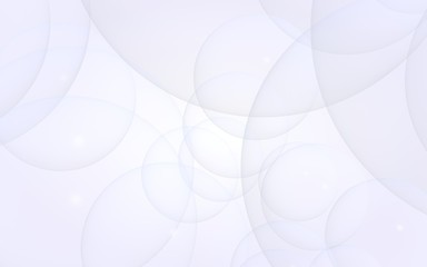 Abstract white background. Backdrop with light transparent bubbles. 3D illustration