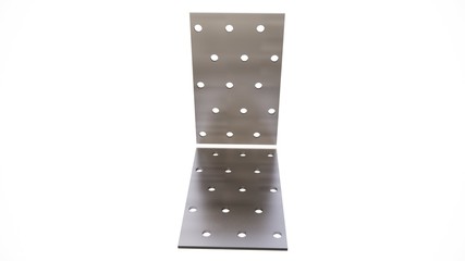 Kątowniki, łączniki, montażowe Ilustracja w 3D renderowanie © Krzysztof