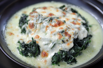 Baked spinach or Baked spinach with cheese