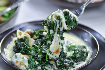 Baked spinach or Baked spinach with cheese