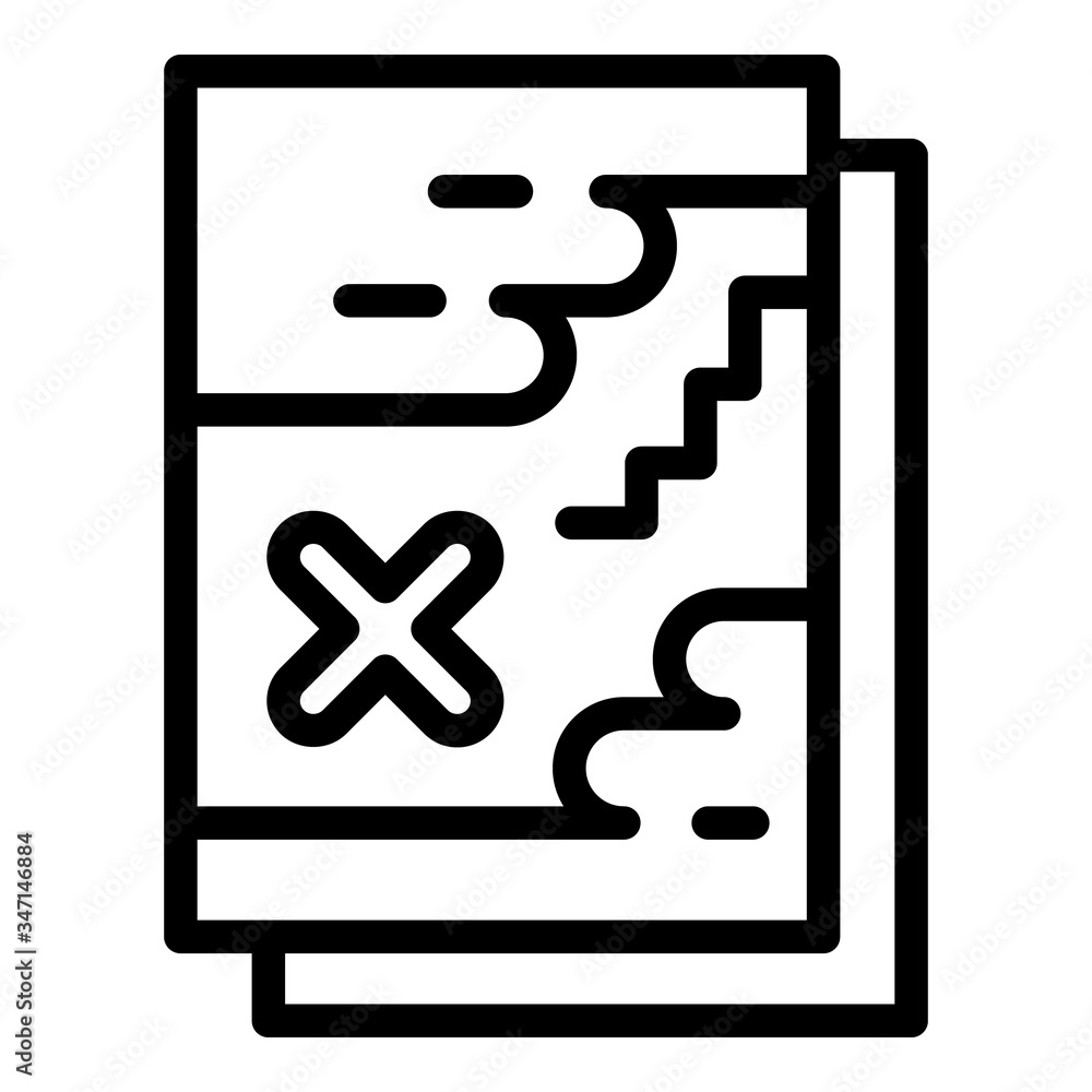 Aufkleber road guide icon. outline road guide vector icon for web design isolated on white background