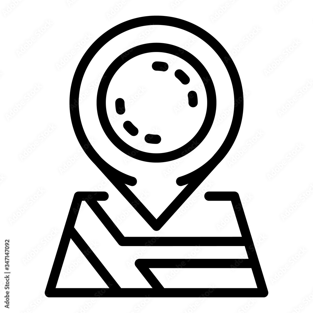 Poster gps tag icon. outline gps tag vector icon for web design isolated on white background