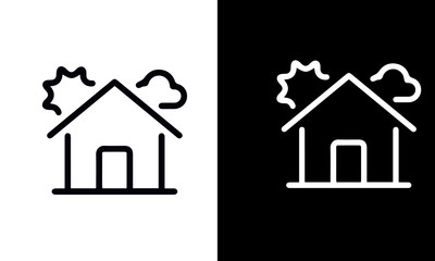 Mortgage Icons vector design black and white 
