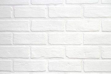 modern white brick tile wall texture background