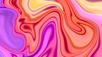Fototapeta premium Liquid effect abstract colorful background. Marble effect trendy background.