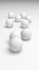 White abstract background. Lowpoly backdrop. Crumpled paper. 3D illustration