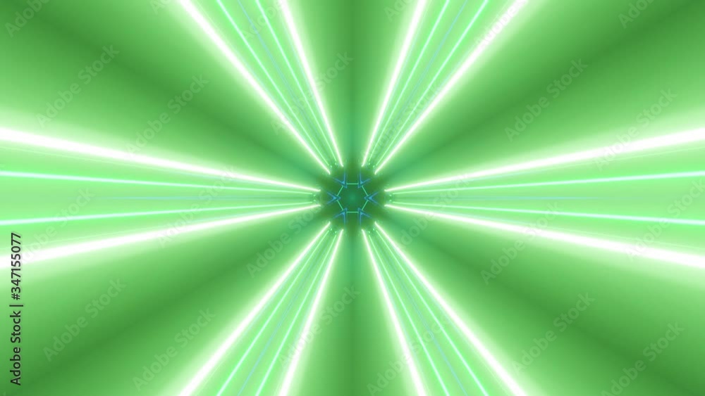 Poster background in style of cyberpunk or high-tech future. sci-fi tunnel transformer with neon lights. 4k