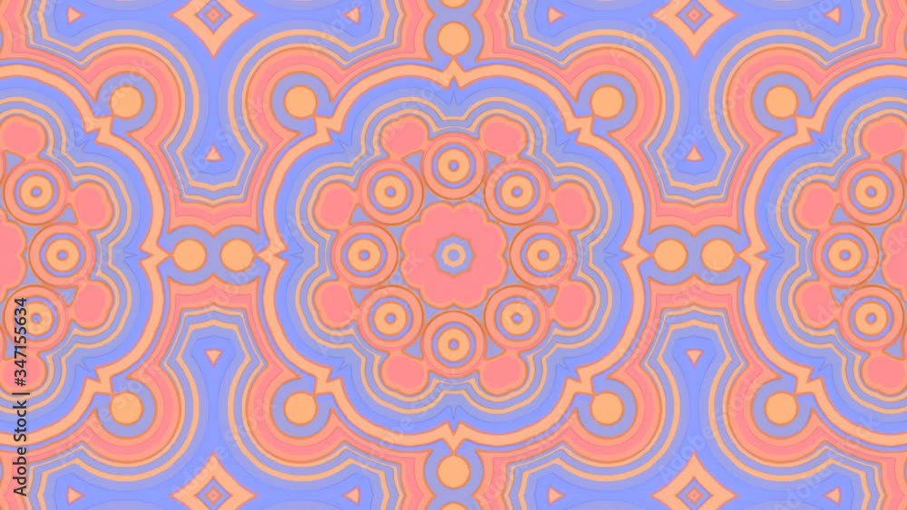 Poster line art geometric background. radio waves pattern. 3d render loop animation hd