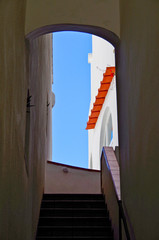 Beautiful summer vacation on Capri Island in Campania, Italy with breathtaking landscape scenery...