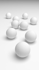 White abstract background. Lowpoly backdrop. Crumpled paper. 3D illustration