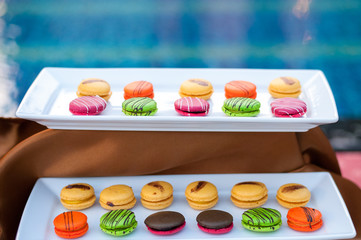 macaron on Sweet dessert corner