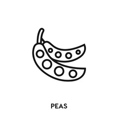 peas icon vector. peas sign symbol