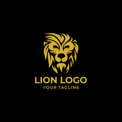 Printlion logo design vector template 