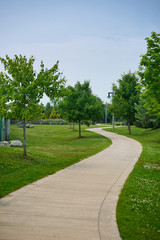 Green city Park on a Sunny summer day